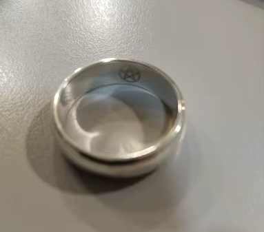 personalized sterling silver minimalist ring