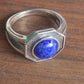 lapis lazuli silver ring