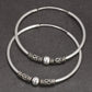 large 925 sterling silver hoop earrings for women