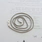 Long wheat style silver necklace 1 mm to 2.5 mm