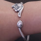 lotus bracelet on hand close view