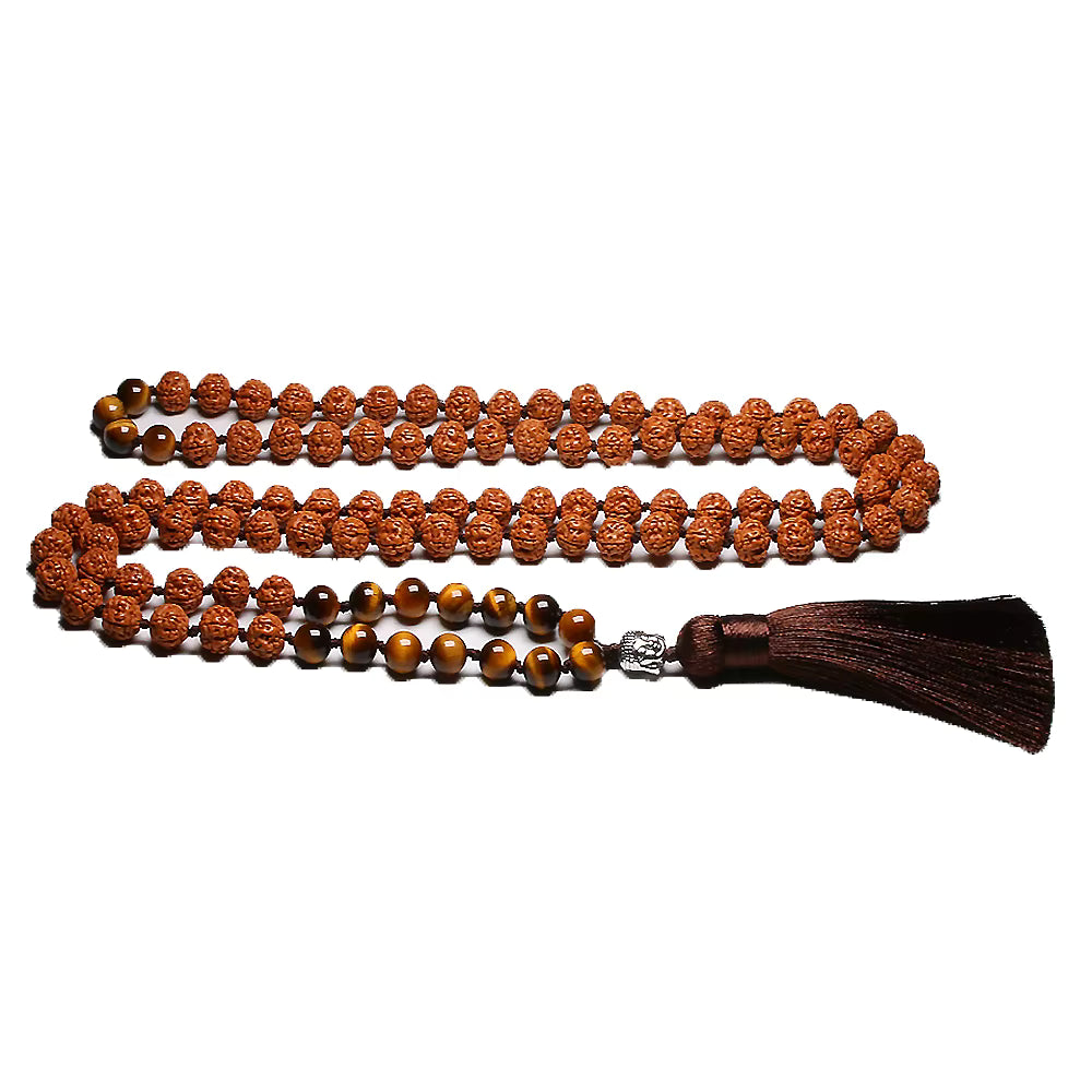 mala necklace detail