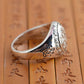mantra ring detailed engraving