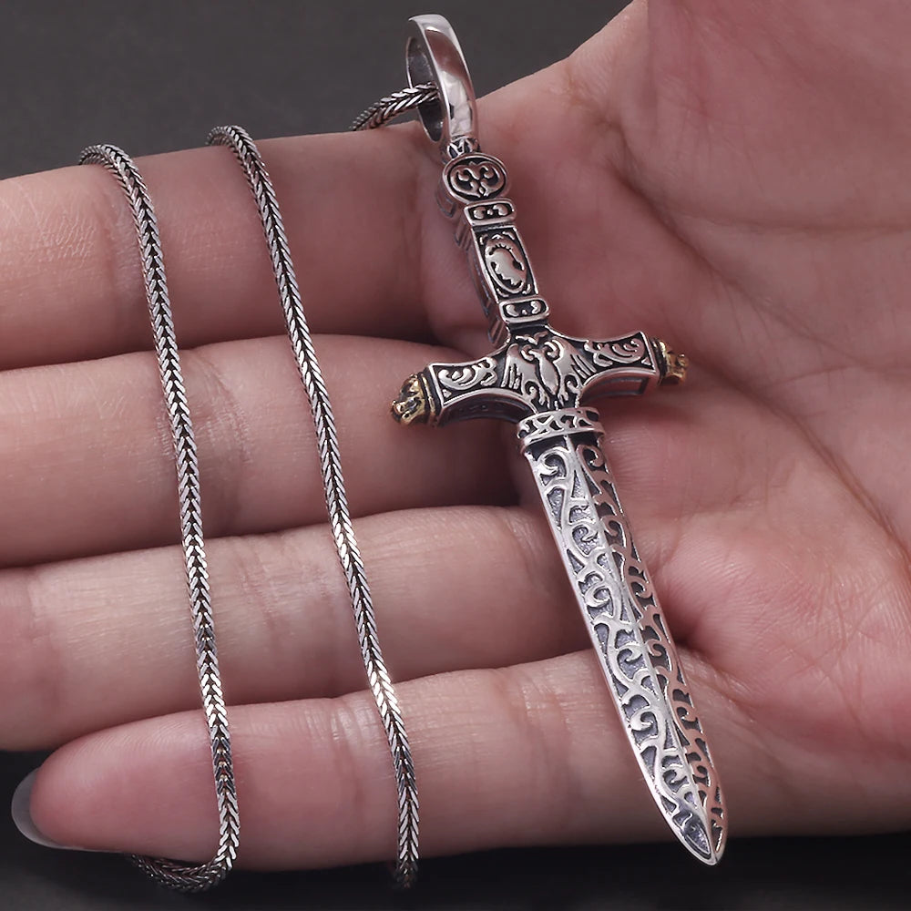medieval sword necklace