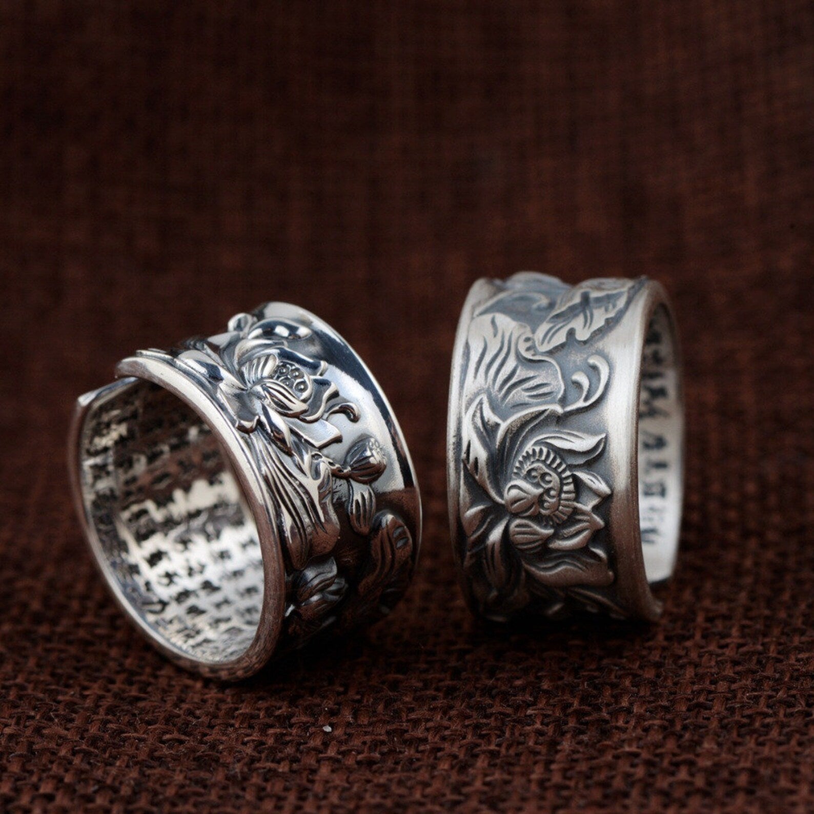 meditation lotus ring