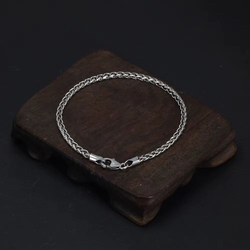 minimalist sterling silver chain