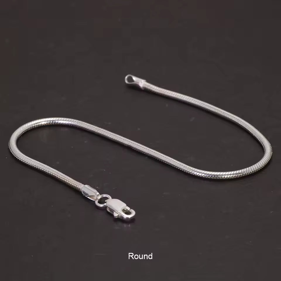 minimalist mens bracelet silver