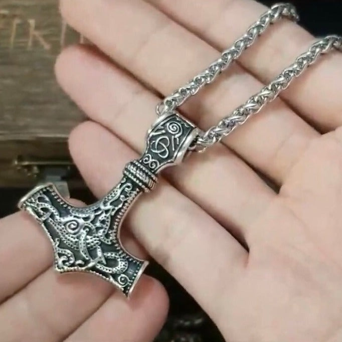 mjolnir pendant with chain