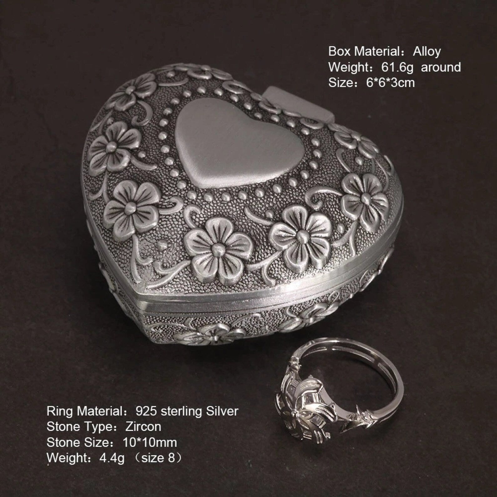 nenya ring cosplay with a heart box