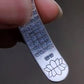 open silver bracelet detail