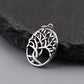 openwork tree pendant side detail silver
