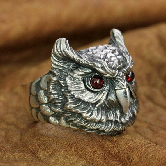 owl head ring