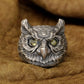 owl ring sterling silver 