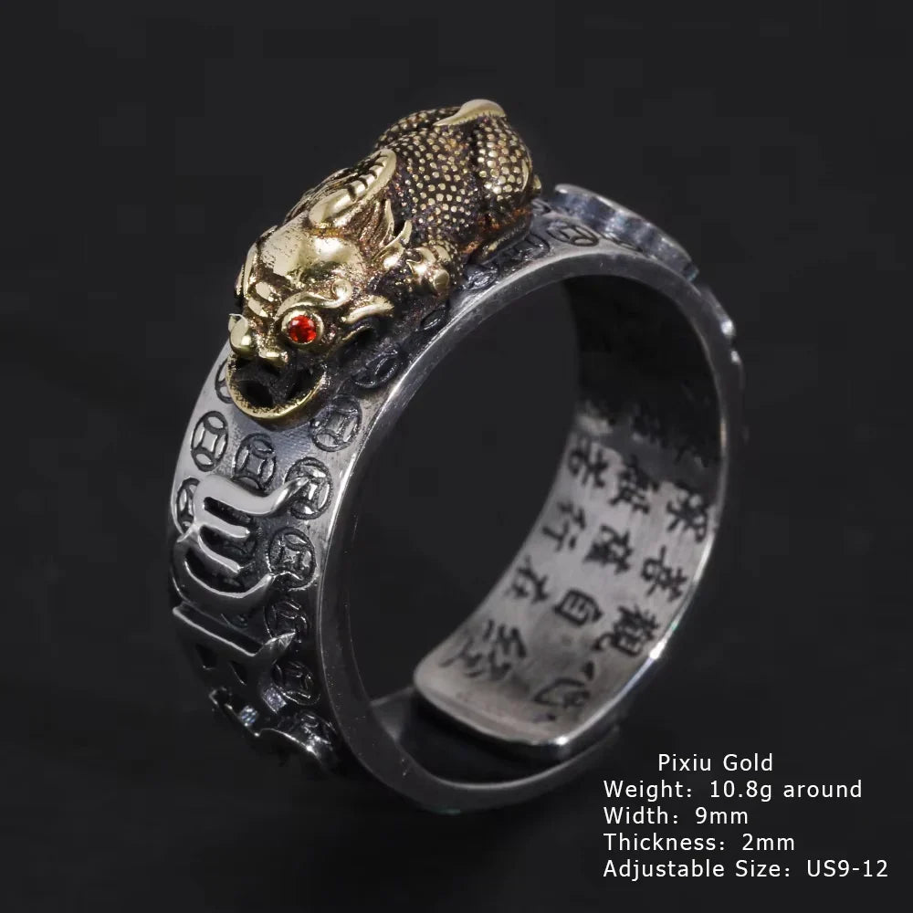 Pixiu wealth protection ring