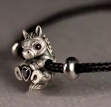 pony charm bracelet sterling silver