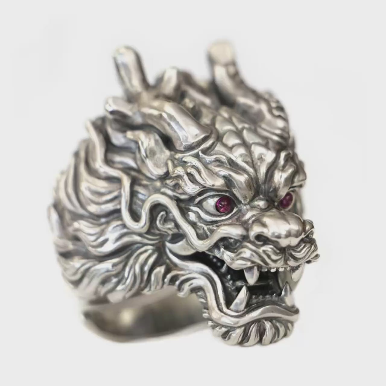 sterling silver dragon ring video