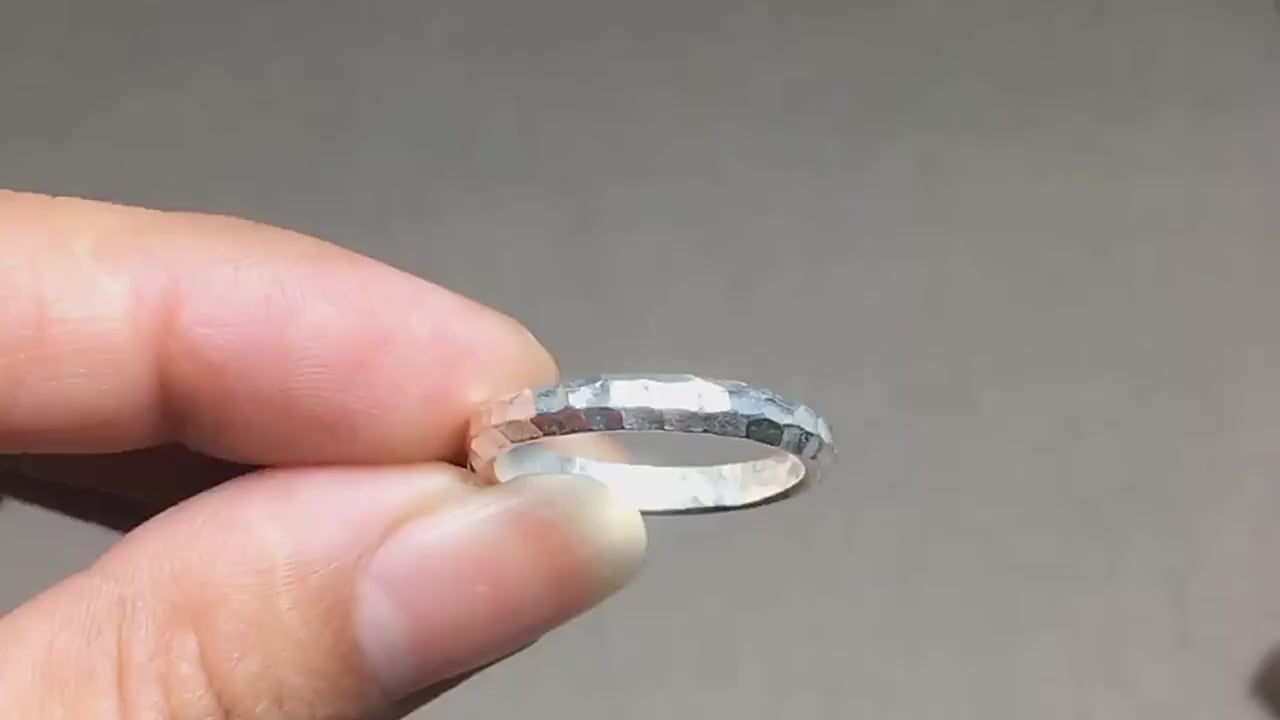 hammered sterling silver ring video
