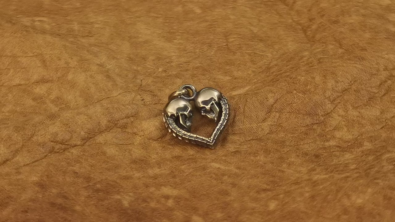 brass skull pendant video