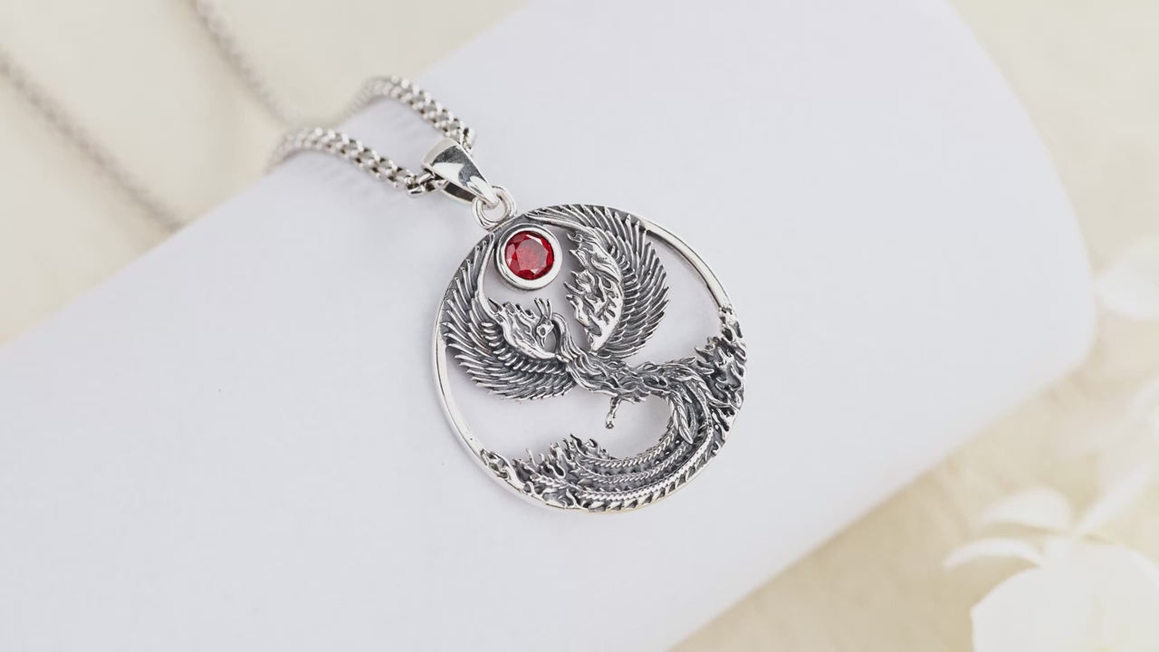 Phoenix necklace sterling silver video