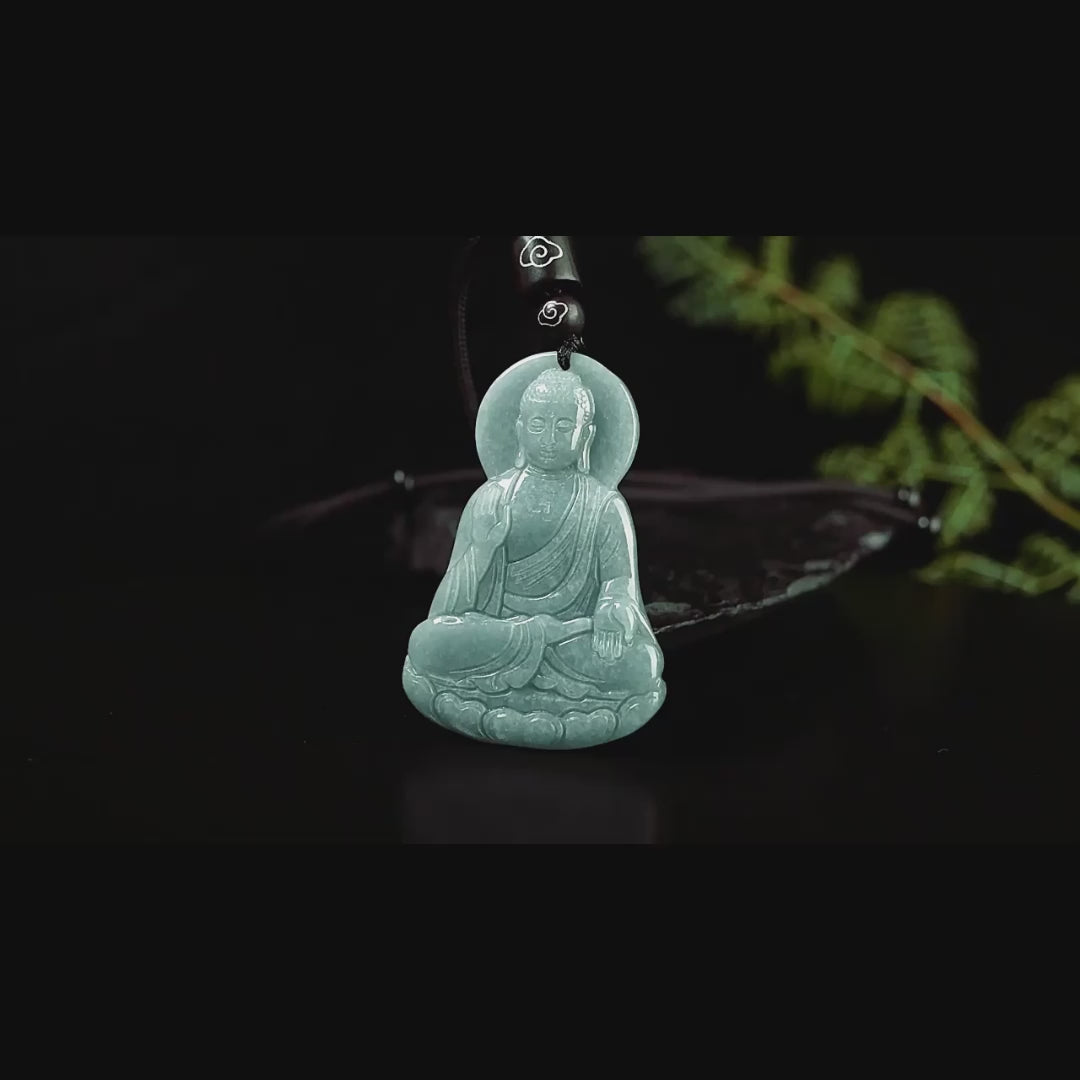 Jade Buddha Pendant necklace video