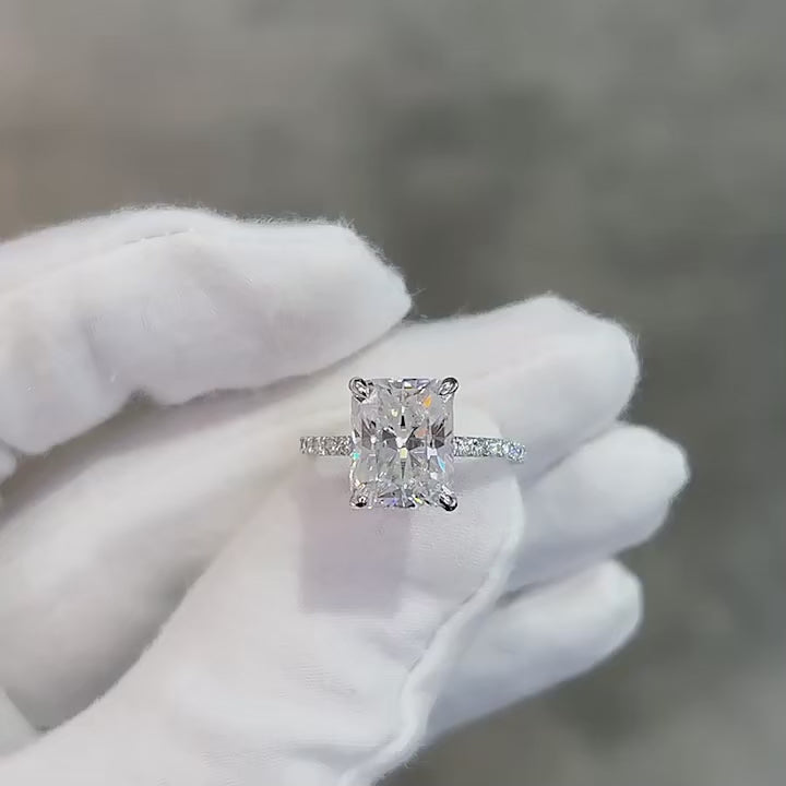 moissanite engagement ring