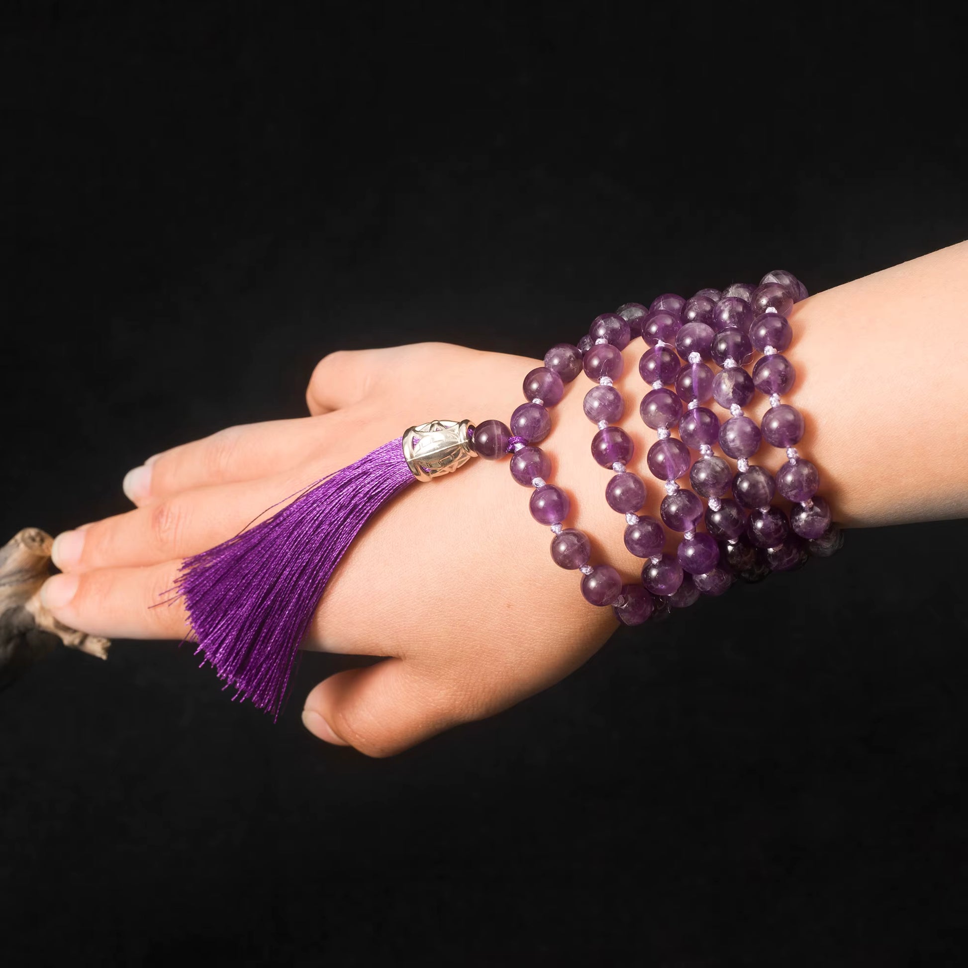 purple gemstone necklace