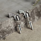 revolver pistol earrings
