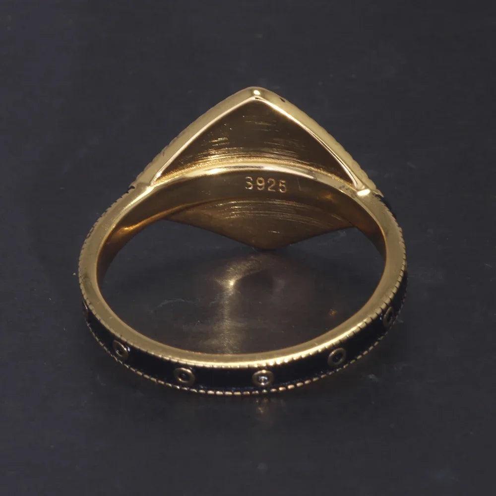 back view of 925 sterling silver Ring of Favor from Dark Souls