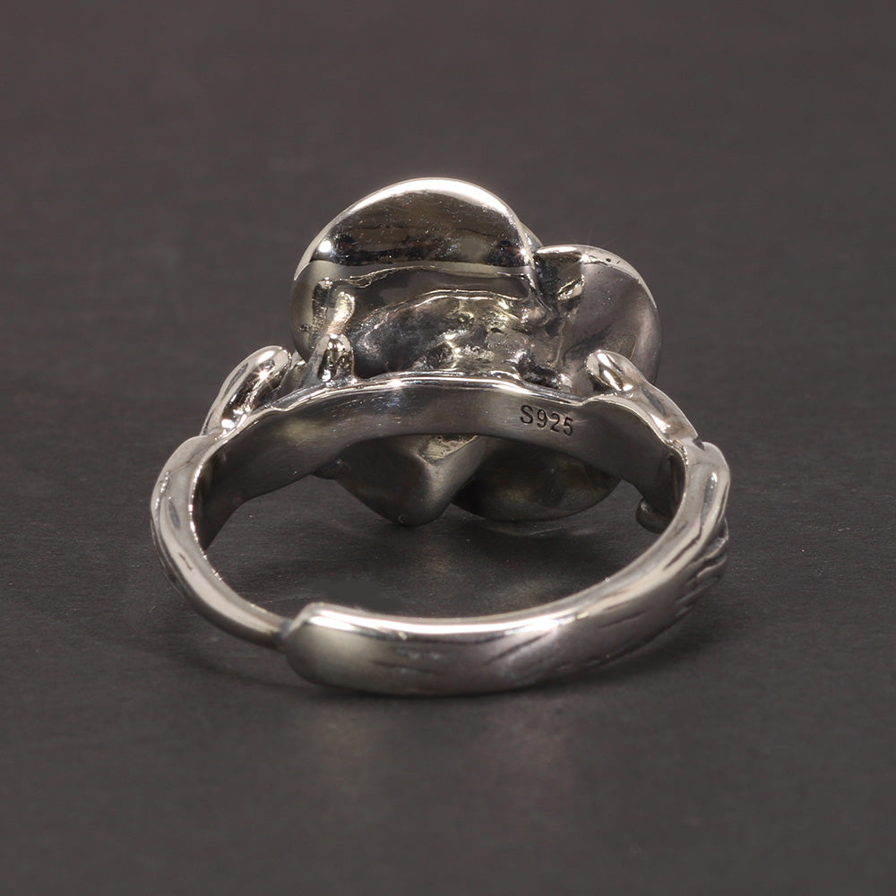 rose flower ring back view