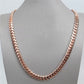 rose gold cuban chain