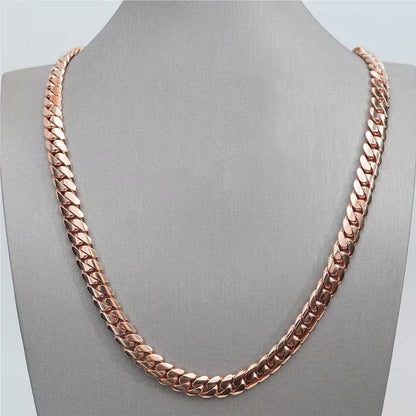 rose gold cuban chain