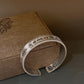 side view buddhist silver bracelet