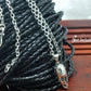 silver cable chain with pendant