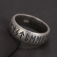 silver norse runic ring