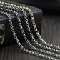 silver belcher chain necklace