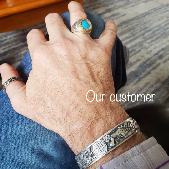 - silver bracelet for good luck and prosperity