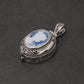 silver cameo locket