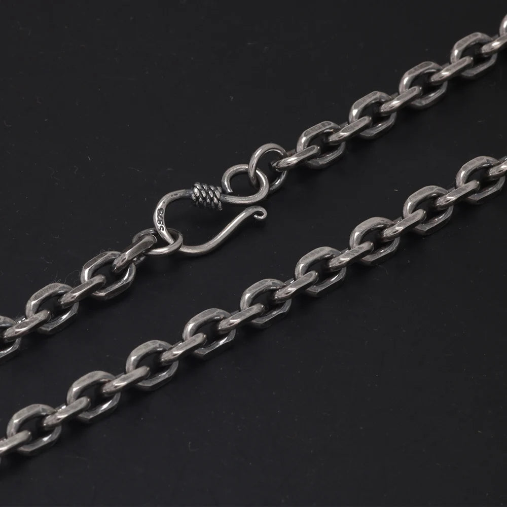 silver chain side detail clasp