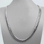 silver cuban link chain