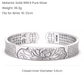 silver cuff bracelet side view