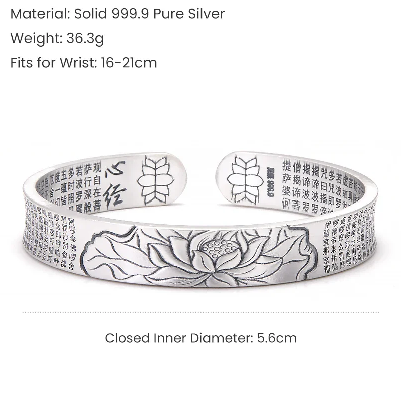 silver cuff bracelet side view