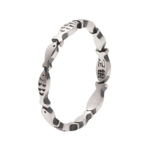 silver fish ring