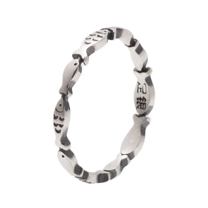silver fish ring