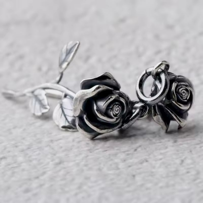 silver flower charm