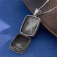 silver moonstone locket pendant open