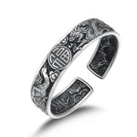 silver phoenix dragon bracelet