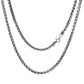 silver spiga necklace