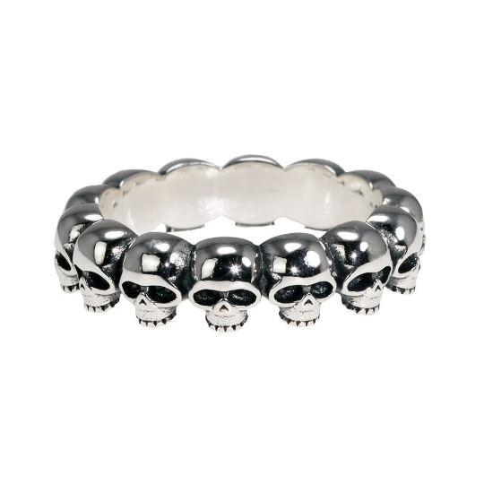 360 degree skull ring design