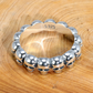 Top view of gothic skull ring