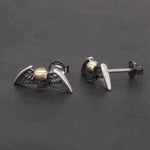 skull stud earrings